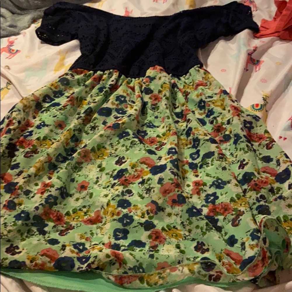 Off the shoulder mini dress